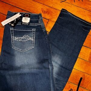 Cowgirl Tuff Dark Blue Boot Cut Jeans